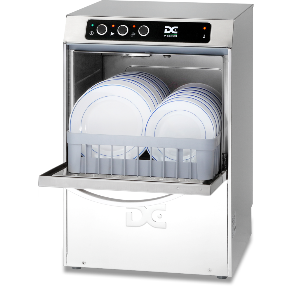 PD40_open_dishes-Web SD50 Standard Dishwasher 500x500mm basket  