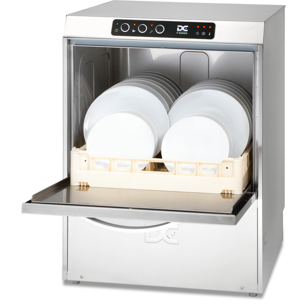 PD50_dishes_open-Web PD45 Premium Dishwasher 450x450mm basket  
