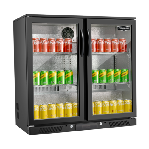 Sterling-Pro-SP2HC-BH_01-500x500 SP2HC-BH - Double Door Black Bottle Cooler  